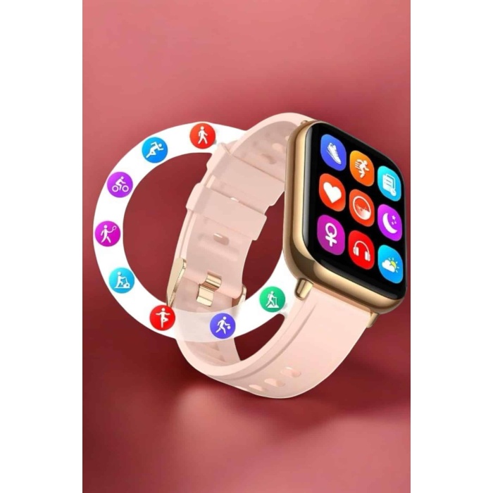 Akıllı Saat Sesli Görüşme Bildirim Görme Uyku ve Sağlık Takibi -