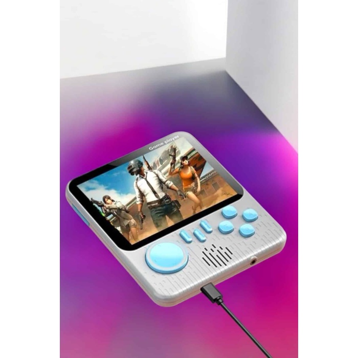 El Atarisi 3.5 inç Ekran Çift Konsol 666 Adet Retro Oyun Gamepad -