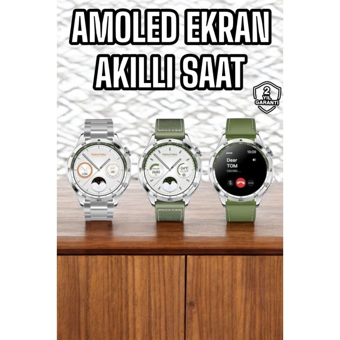 Akıllı Saat Sesli Görüşme Titreşimli Nabız Sensörlü Spor Modları -