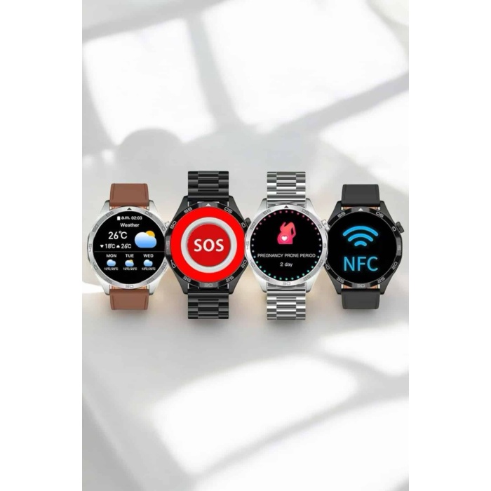 Akıllı Saat Sesli Görüşme Titreşimli Nabız Sensörlü Spor Modları -