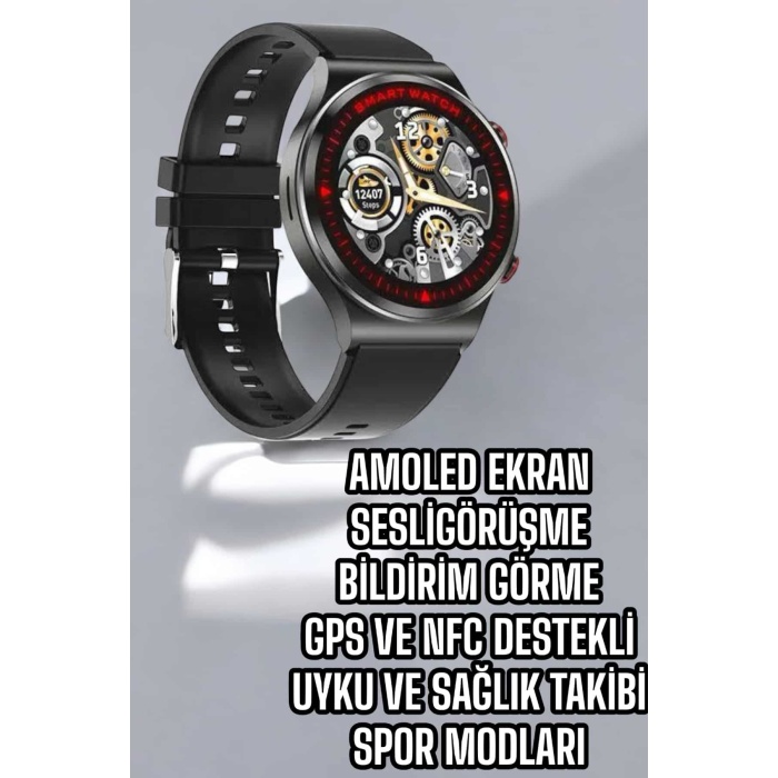 Bluetooth Bağlantılı Akıllı Saat Tüm Telefonlara Uyumlu Değiştirilebilir Kordon -