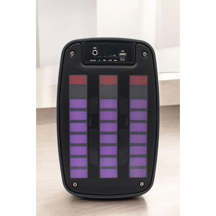 Bluetooth Hoparlör Mikrofonlu Speaker Taşınabilir Şarjlı -