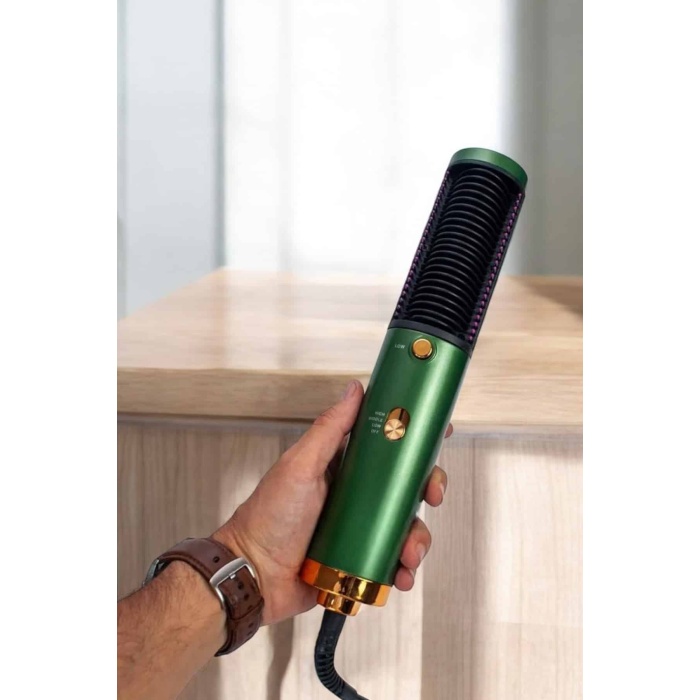 Fön Tarak Saç Düzleştirici Üflemeli Fön Makinesi Sıkı Dişli Taşınabilir -