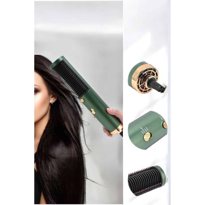 Üflemeli Fön Tarak Düzleştirici Seramik Kaplama Elektriklenme Karşıtı -