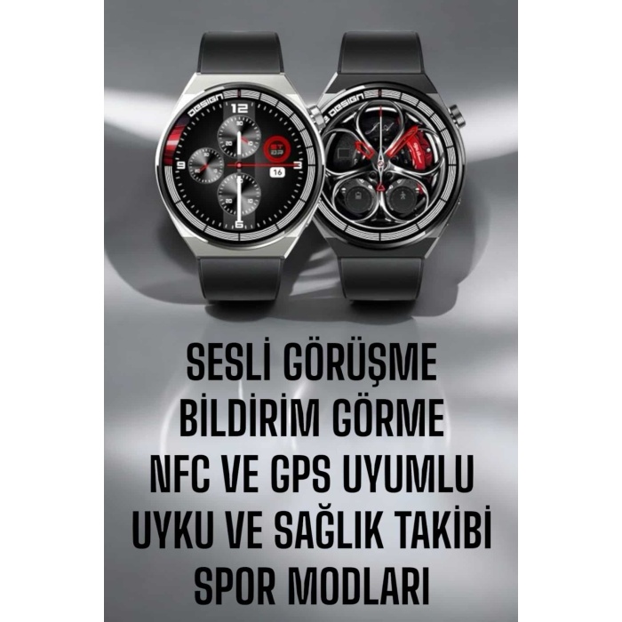 Akıllı Saat GPS VE NFC Özelliği Sesli Görüşme Dokunmstik Ekran -