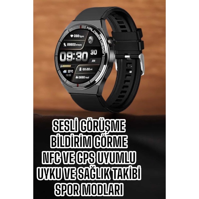 Akıllı Saat Bluetooth Bağlantılı Amoled Ekran Uyku ve Sağlık Takibi -