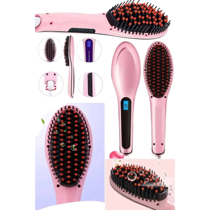 Saç Düzleştirici Tarak Isı Ayarlı Yıpranma Önleyici Düzleştirici Fön Tarak -