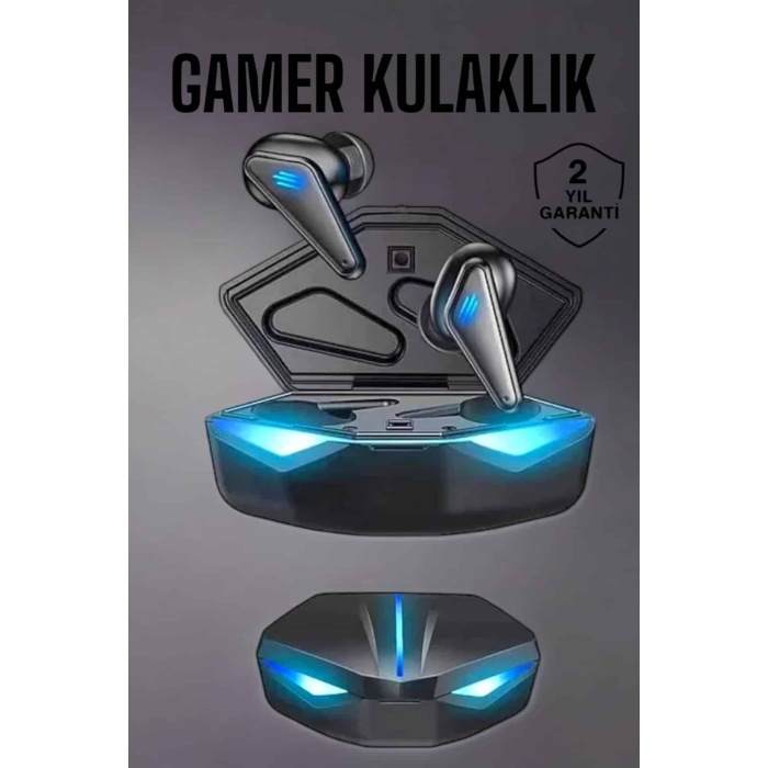 Bluetooth Oyuncu Kulaklığı Led Işıklı Kablosuz ANC Özelliği -