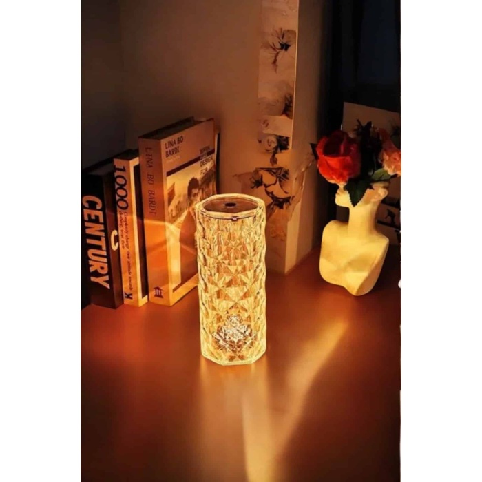 Kristal Dokunmatik Ve Kumandalı Masa Ve Gece lambası -