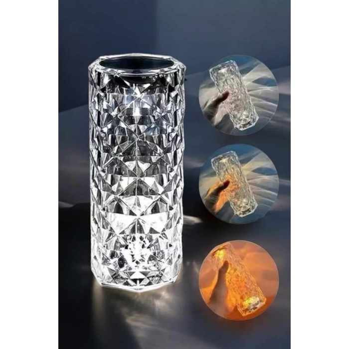 Dokunmatik Kristal Gece Lambası Hediyelik -