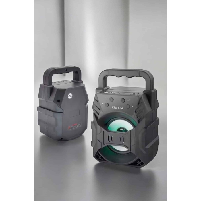 Taşınabilir Bluetooth Hoparlör Led Işıklı Uzun Pil Ömrü -