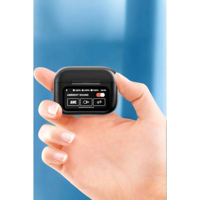 Bluetooth Kulaklık Kablosuz Ekranlı ANC/ENC Destekli Dokunmatik -