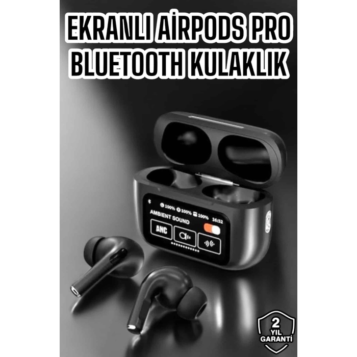 Yeni Nesil Bluetooth Kulaklık Ekranlı Yüksek Ses Kaliteli Uzun Şarj Süreli -