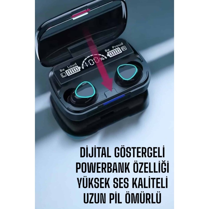 Bluetooth Bağlantılı Suya Dayanıklı, Uzun Pil Ömürlü Kablosuz Kulaklık -