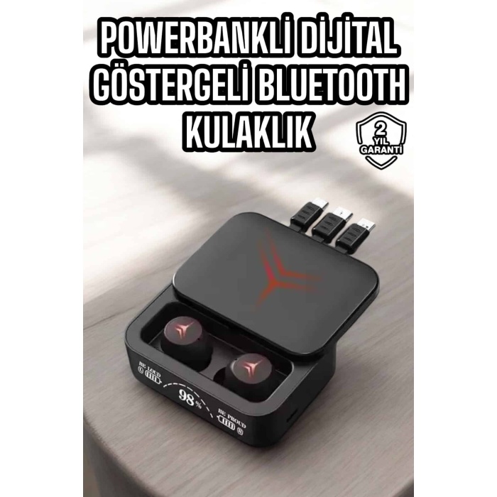Ucuz ve Kaliteli Bluetooth Kulaklık TWS Çoklu Şarj Girişi Yüksek Ses Kaliteli -