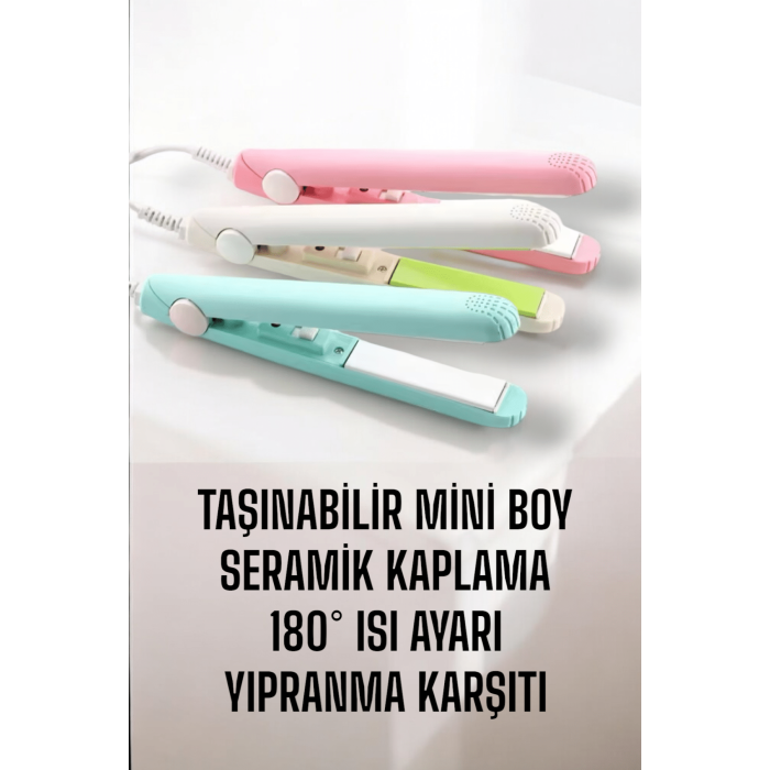 Seramik Kaplama Taşınabilir Mini Saç Düzleştirici Seyahat Dostu Tasarım -