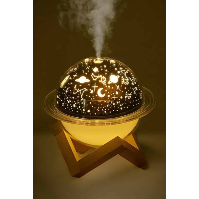 Hava Nemlendirici Masa ve Gece Lambası USB Projeksiyon Aromaterapi -