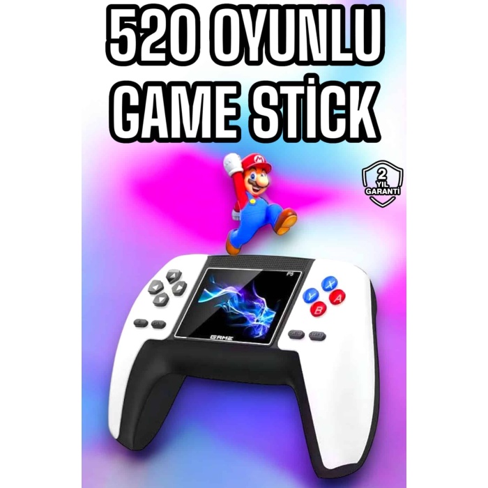 Game Stick 520 Oyunlu Retro Konsol Çocuklara Özel -