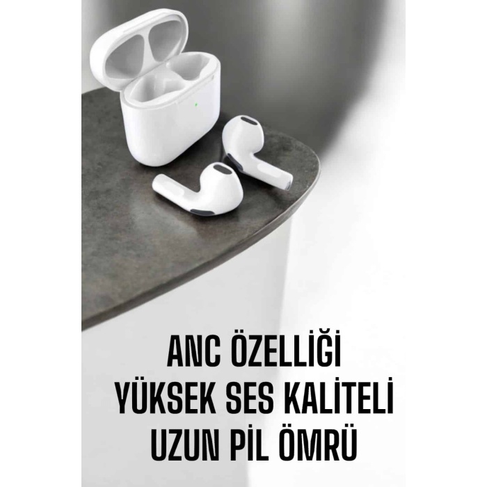 Yeni Nesil Pro Bluetooth Kulaklık Uzun Pil Ömrü Beyaz -