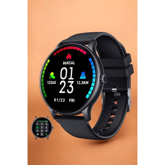 Akıllı Saat Sesli Görüşme Bluetooth Bağlantılı 3 Kordonlu -