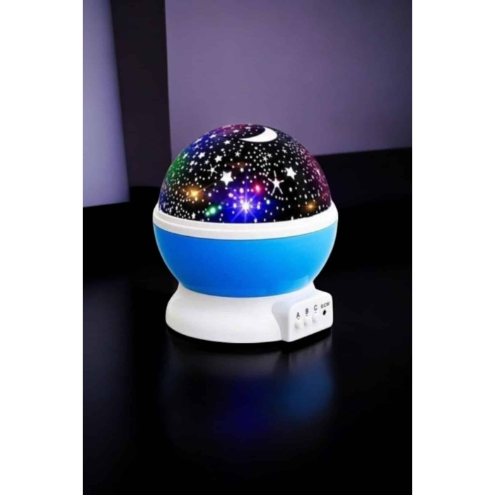Yıldızlı Gökyüzü Projeksiyon Gece Lambası Hareketli Işık Şovu -