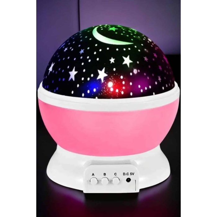 Çocuklara Özel Yıldızlı Gece Lambası -