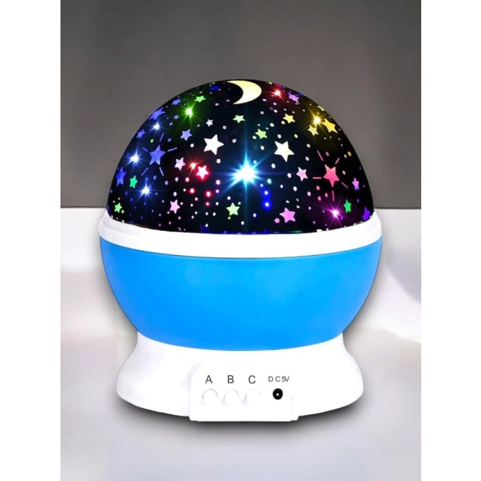 Yıldızlı Gökyüzü Efektli Projektörlü Masa ve Gece Lambası -