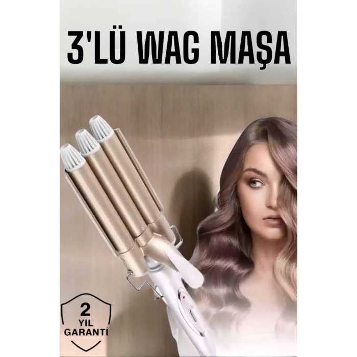 Wag Maşa Negatif İyon Teknolojili Isı Ayarlı Saç Maşası -