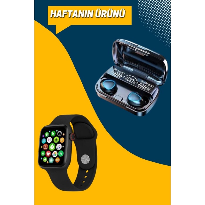 Kaliteli Akıllı Saat ve Kaliteli Bluetooth Kulaklık ANC Özelliği Uzun Pil Ömrü -