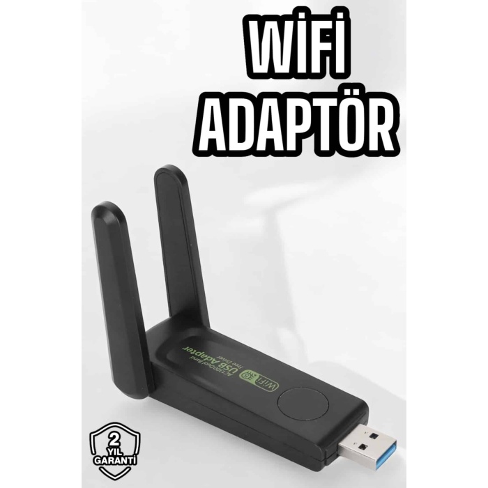 Dual Band Wifi Alıcı Adaptör USB 3.0 Destekli -