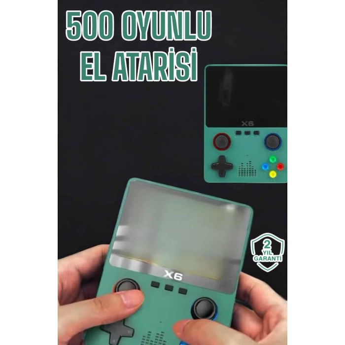 3.5 İnç Ekran 1000 Oyunlu Oyun Konsolu El Atarisi Miüzik Dinleme ve Kitap Okuma -