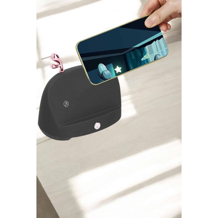 Telefon Tutuculu Akıllı Hoparlör Yüksek Ses Kaliteli Hoparlör -