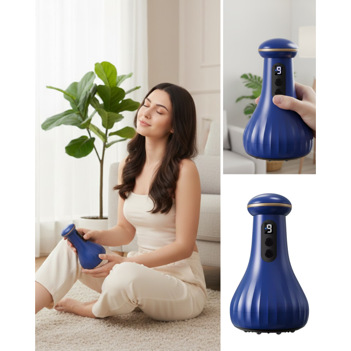 Şarjlı Masaj Cihazı Baş Boyun Omuz Kullanımına Uygun -