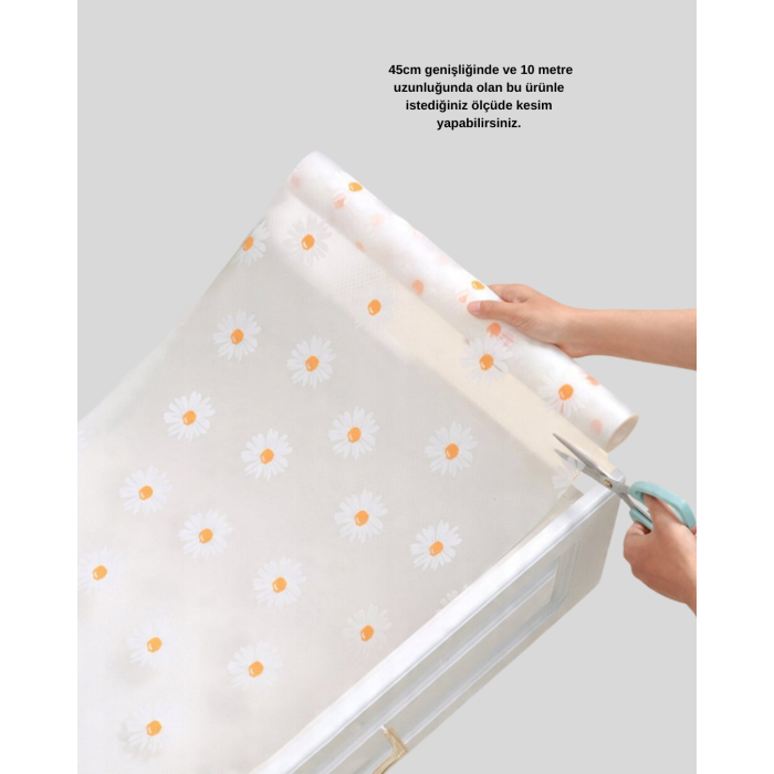 10 METRE PAPATYA DESEN KAYDIRMAZ -