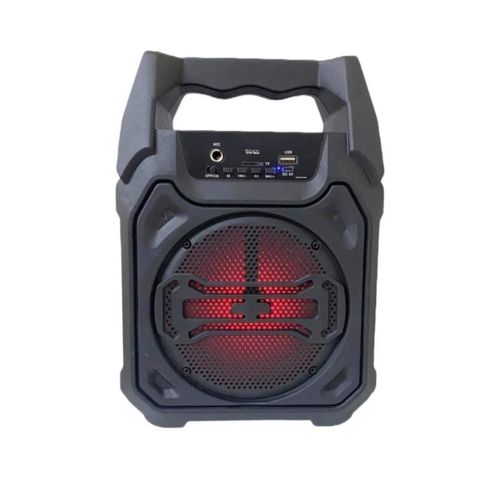 Bluetooth Hoparlör Led Işıklı Taşınabilir Kablosuz Speaker Uzun Pil Ömrü -