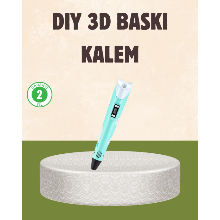 ABS ve PLA Filament Destekli 3D Yazıcı Kalem -