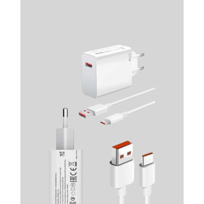 67 Watt Güçlü Çift Turbo Şarj Aleti iPhone 13 14 15 Pro Max Uyumlu -