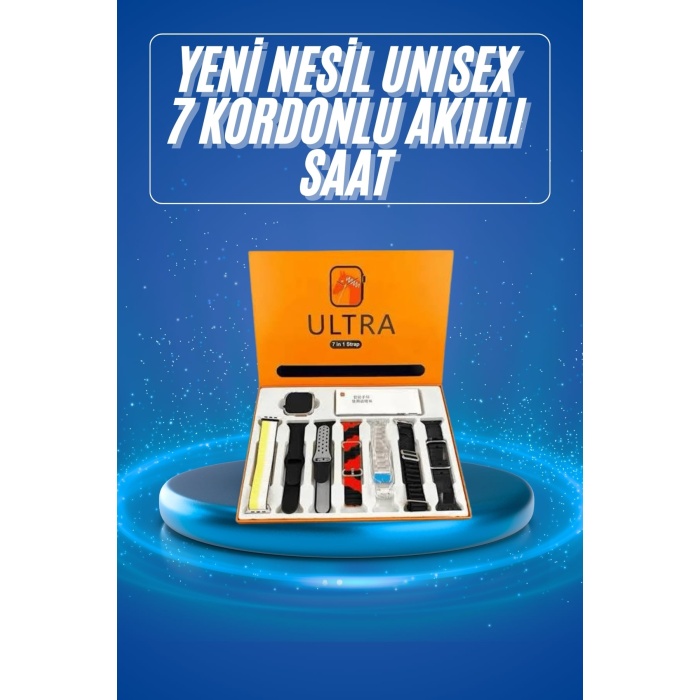 Akıllı Saat Çağrı Cevaplayabilen Unısex 7 Kordonlu Müzik Dinleme -
