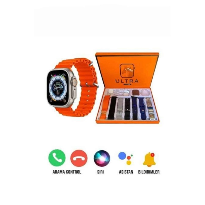 Unısex 7 Kordonlu Çok Fonksiyonlu Nabız Ölçer Uyku ve Sağlık Takibi -