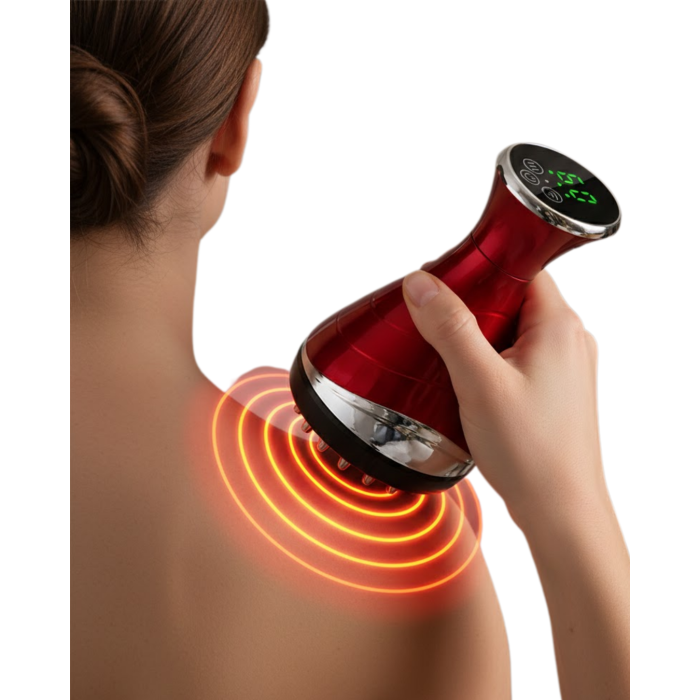 Akıllı Vakumlu Masaj Aleti Isı ve Titreşim Destekli Kupa Terapi Cihazı -