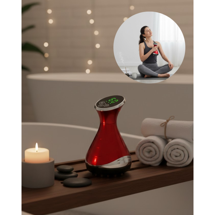 Vakumlu Isıtmalı Elektrikli Kupa Masaj Cihazı Derin Doku Rahatlatıcı -