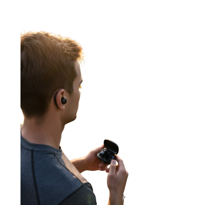 Açık Tasarım Kablosuz Bluetooth Spor Kulaklık LED Ekranlı -