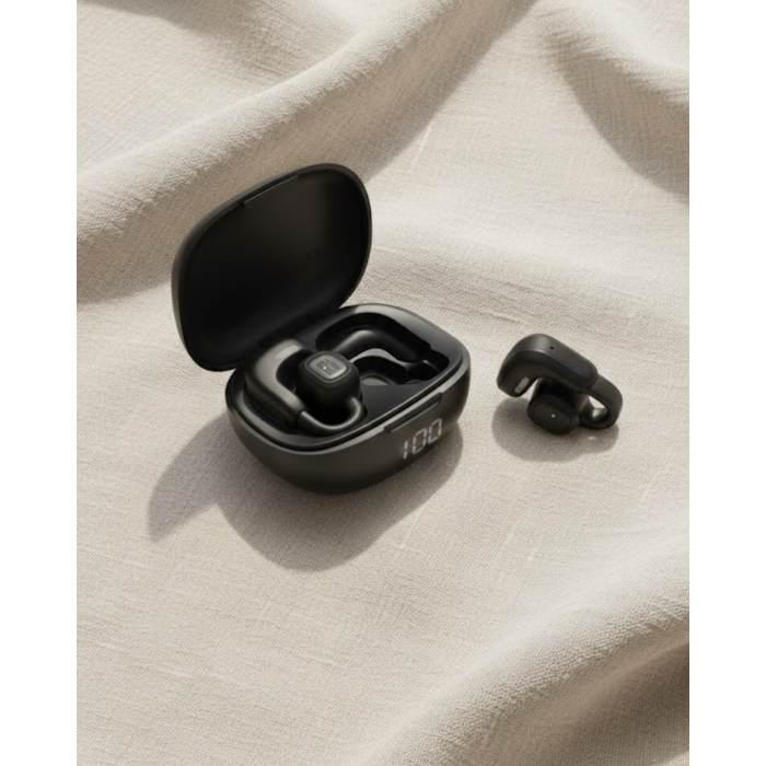 Açık Kulak Kablosuz Spor Kulaklık Dual Mikrofon ve LED Gösterge -