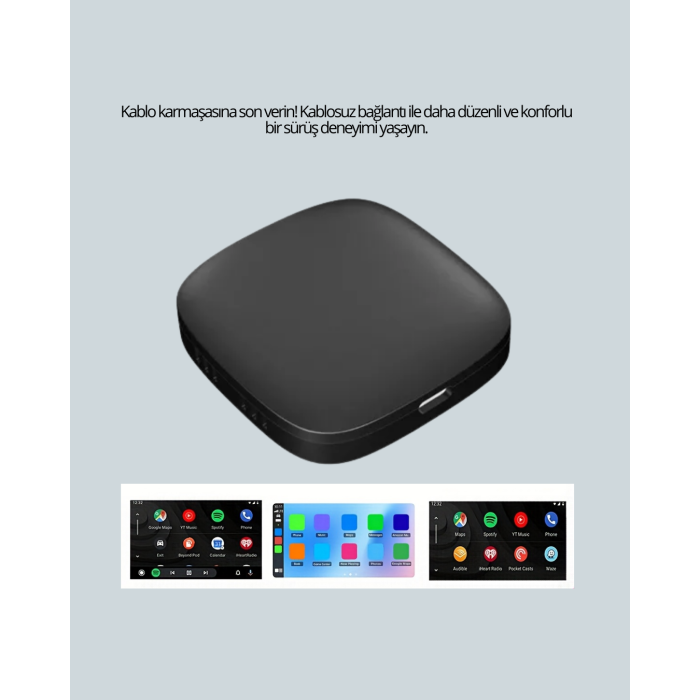 Bluetooth 5.0 Kablosuz Android Auto Araç İçi Adaptör -