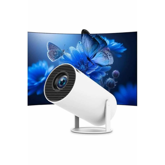 Ayaklı Projeksiyon Taşınabilir Mini Projektör Sinema Projektörü Android -