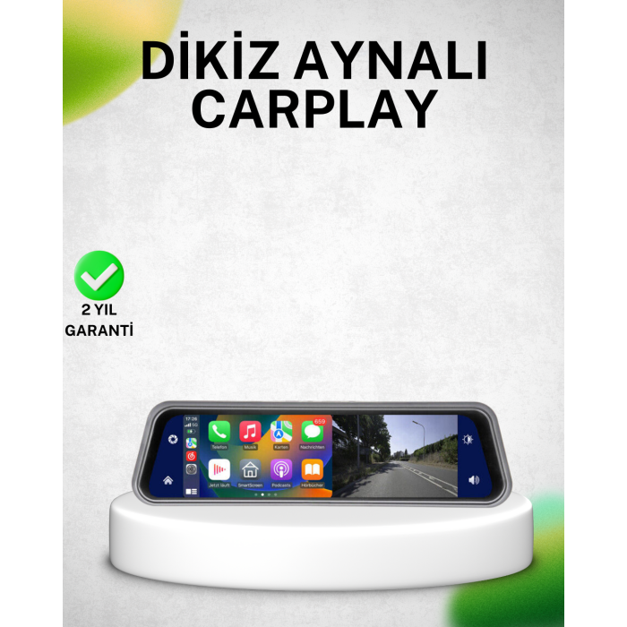 10 İnç Tam Dokunmatik Dikiz Aynası Kamera Ön Arka Full HD -