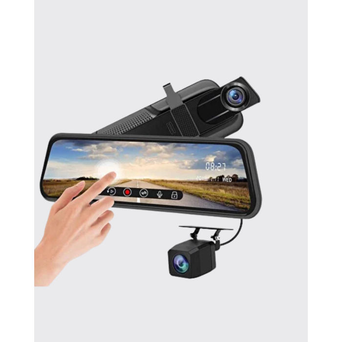 10 İnç Tam Dokunmatik Dikiz Aynası Kamera Ön Arka Full HD -