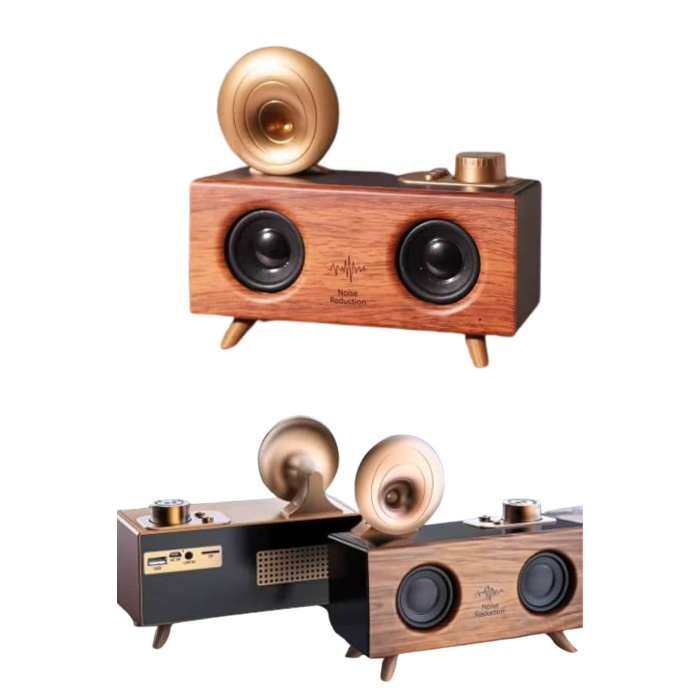 Gramafon Nostaljik Radyo Yüksek Ses Kalitesi USB TF Kart Aux -