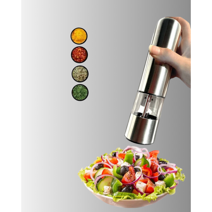 Otomatik Baharat Değirmeni Paslanmaz Gövde Ergonomik Tasarım -