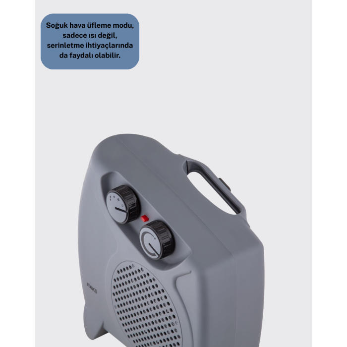Güvenli Elektrikli Fanlı Isıtıcı Termostatlı Hızlı Isıtma -